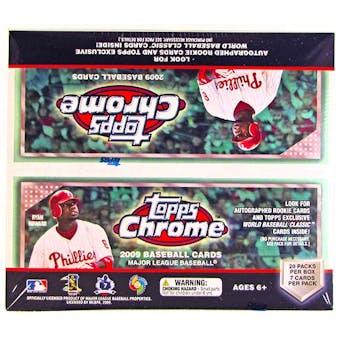 2009 Topps Chrome Baseball Retail 20-Pack Box