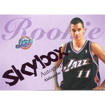 2003/04 SkyBox Autographics Insignia Purple #57 Aleksandar Pavlovic 10/25 RC SP