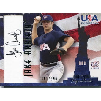 2006/07 USA Baseball Signatures Black #18 Jake Arrieta  /595