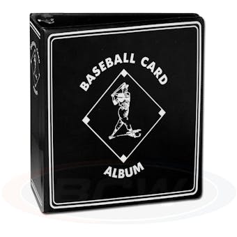 BCW 3" Black Baseball Card Collectors Album