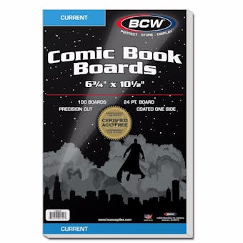 BCW Current Age Comic Book Backing Boards 100ct