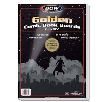 BCW Golden Age Comic Book Backing Boards 100ct.