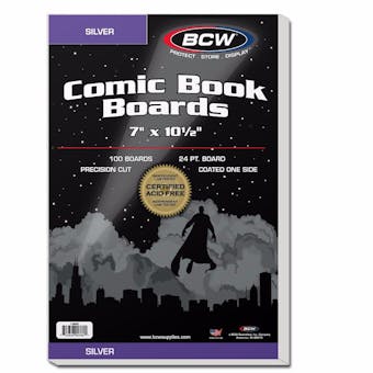 BCW Silver Age Comic Book Backing Boards 100 ct.