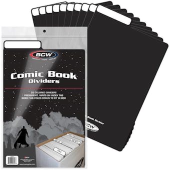 BCW Comic Book Dividers - Black (25 Ct.)