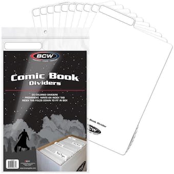 BCW Comic Book Dividers - White (25 Ct.)