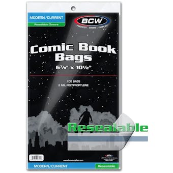 BCW Resealable Current/Modern Comic Bags (100Ct.)