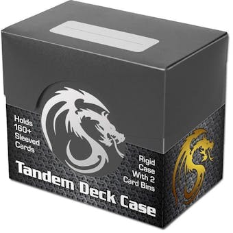 CLOSEOUT - BCW BLACK TANDEM DECKBOX - 24-BOX CASE