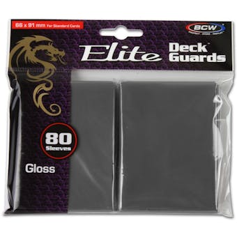 CLOSEOUT - BCW ELITE GLOSSY COOL GRAY 80 COUNT DECK PROTECTORS !!!
