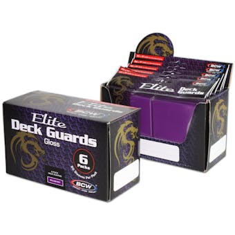 CLOSEOUT - BCW ELITE GLOSSY MULBERRY DECK PROTECTORS BOX - LOT OF 3 !!!