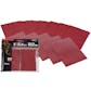 CLOSEOUT - BCW ELITE GLOSSY RED 80 COUNT DECK PROTECTORS !!!