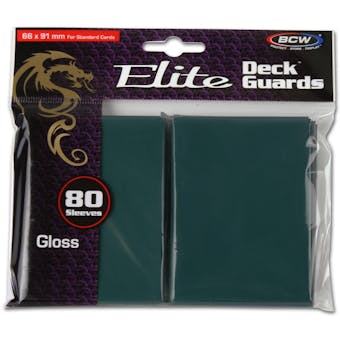 CLOSEOUT - BCW ELITE GLOSSY TEAL 80 COUNT DECK PROTECTORS !!!