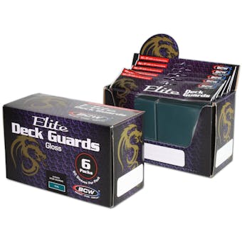 CLOSEOUT - BCW ELITE GLOSSY TEAL DECK PROTECTORS BOX - LOT OF 3 !!!