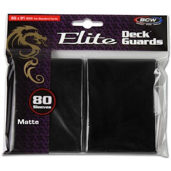 CLOSEOUT - BCW ELITE MATTE BLACK 80 COUNT DECK PROTECTORS !!!