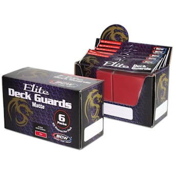 CLOSEOUT - BCW ELITE MATTE RED DECK PROTECTORS BOX - 480 SLEEVES !!!