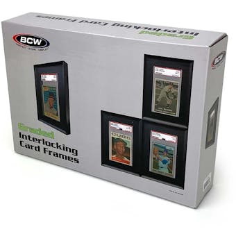 BCW Interlocking Graded Card Frames Pack - Black