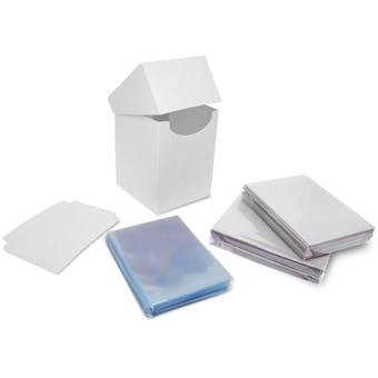 BCW Combo Pack - Inner Sleeves and Elite2 Deck Protectors - White