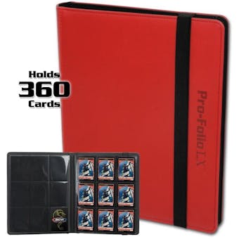 BCW Pro-Folio 9-Pocket LX Album - Red