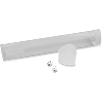 BCW Playmat Tube with Dice Cap - White