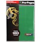 BCW Side Loading 18-Pocket Pro Pages - Green