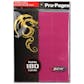 BCW Side Loading 18-Pocket Pro Pages - Pink