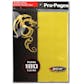 BCW Side Loading 18-Pocket Pro Pages - Yellow