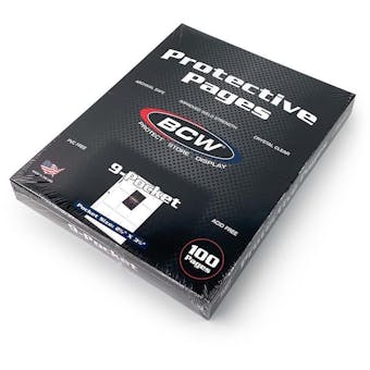 BCW Pro 9-Pocket Page (100 Ct. Box)