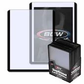 BCW 3x4 Topload Card Holder - Black Border