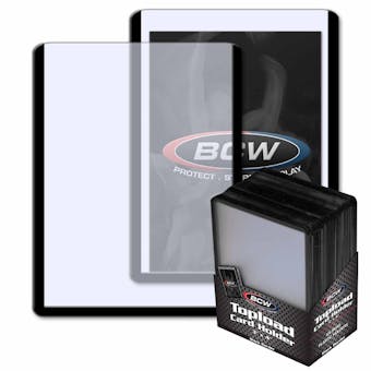 BCW 3x4 Topload Card Holder - Black Border