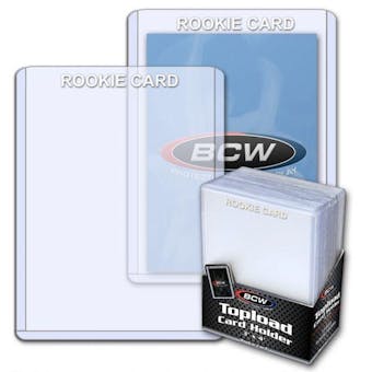 BCW 3x4 Topload Card Holder - Rookie Imprinted - White