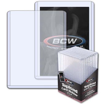 BCW 3x4 Thick 168pt. Toploader 10-Count Pack