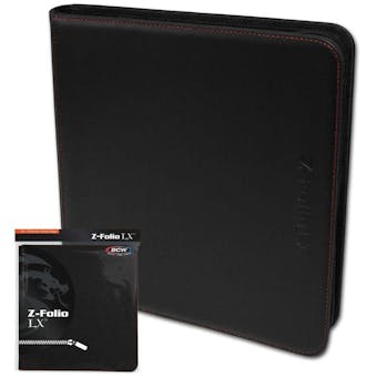 BCW Z-Folio 12-Pocket LX Album - Black