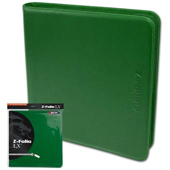BCW Z-Folio 12-Pocket LX Album - Green