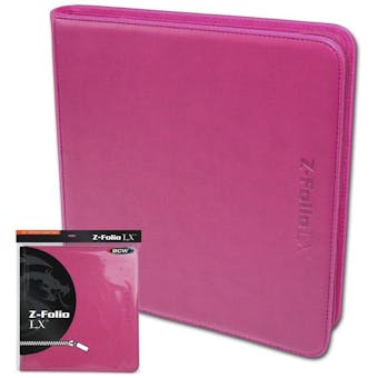 BCW Z-Folio 12-Pocket LX Album - Pink