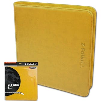 BCW Z-Folio 12-Pocket LX Album - Yellow