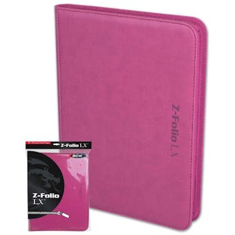 BCW Z-Folio 9-Pocket LX Album - Pink
