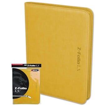 BCW Z-Folio 9-Pocket LX Album - Yellow
