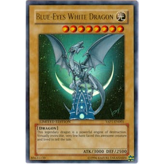 Yu-Gi-Oh Promo Single Blue-Eyes White Dragon Ultra Rare (YAP1-EN001) - NEAR MINT (NM)