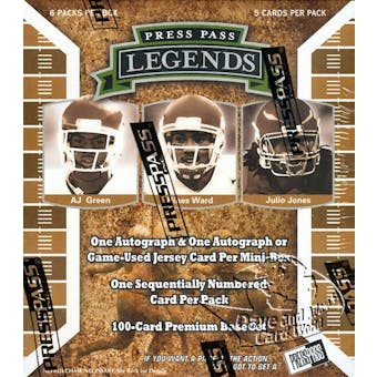 2011 Press Pass Legends Football Hobby Mini Box
