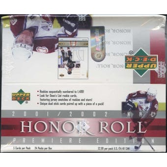 2001/02 Upper Deck Honor Roll Hockey 24-Pack Box