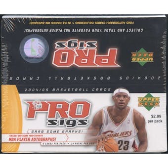 2004/05 Upper Deck Pro Sigs Basketball 24-Pack Box
