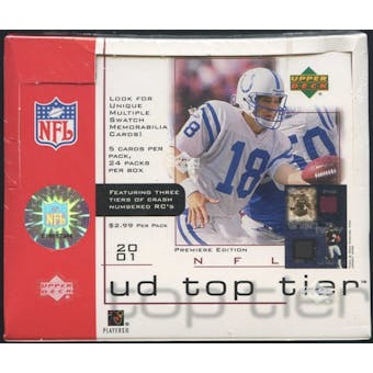 2001 Upper Deck Top Tier Football 24-Pack Box
