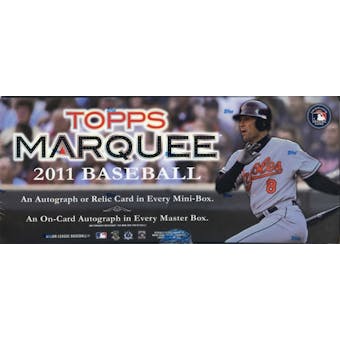 2011 Topps Marquee Baseball Hobby Box