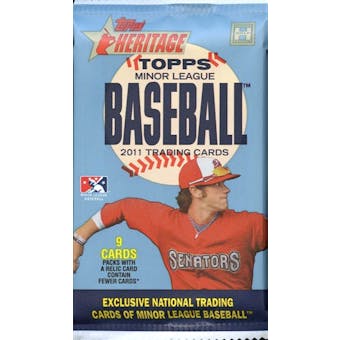 2011 Topps Heritage Minor League Edition Baseball Hobby Pack