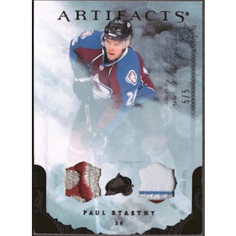 2010/11 Upper Deck Artifacts Jerseys Patches Tag Black #66 Paul Stastny 5/5