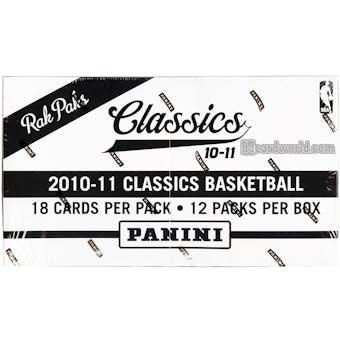 2010/11 Panini Classics Basketball Retail Rack Pack 20-Box Case
