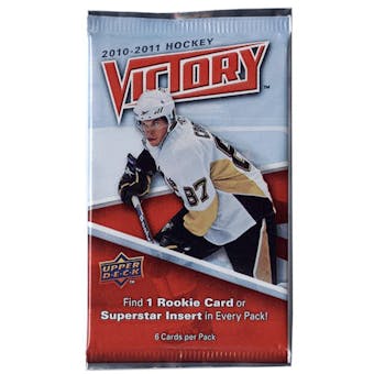 2010/11 Upper Deck Victory Hockey Hobby Pack (Lot of 36 = 1 Box)