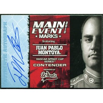 2010 Wheels Main Event Marks Autographs Blue #41 Juan Pablo Montoya 10/10