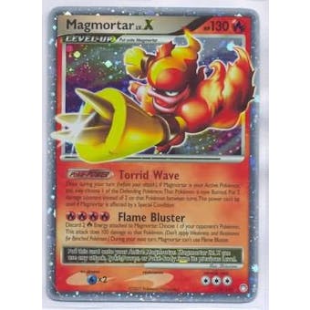 Pokemon Mysterious Treasures Single Magmortar lv. X 123/123