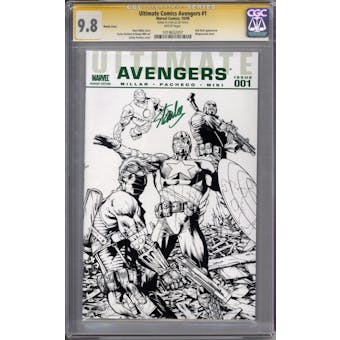 Ultimate Comics Avengers #1 Stan Lee Signature Series CGC 9.8 (W) *1019652057*