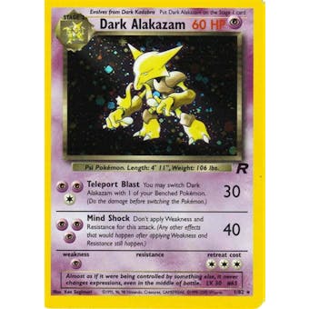 Pokemon Team Rocket Single Dark Alakazam 1/82